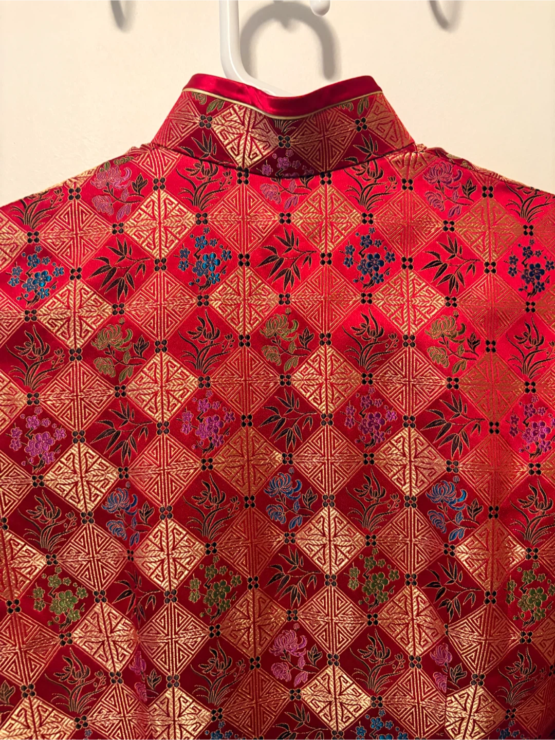 Red brocade cheongsam dress - photo 5