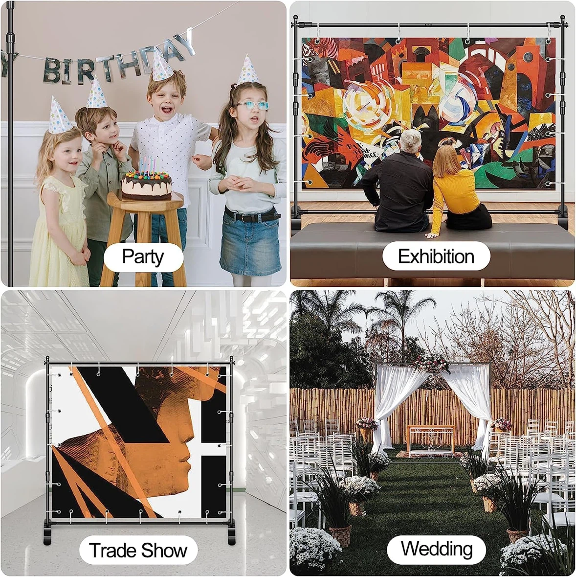 EMART 10 x 8ft (W X H) Photo Backdrop Banner Stand - photo 4