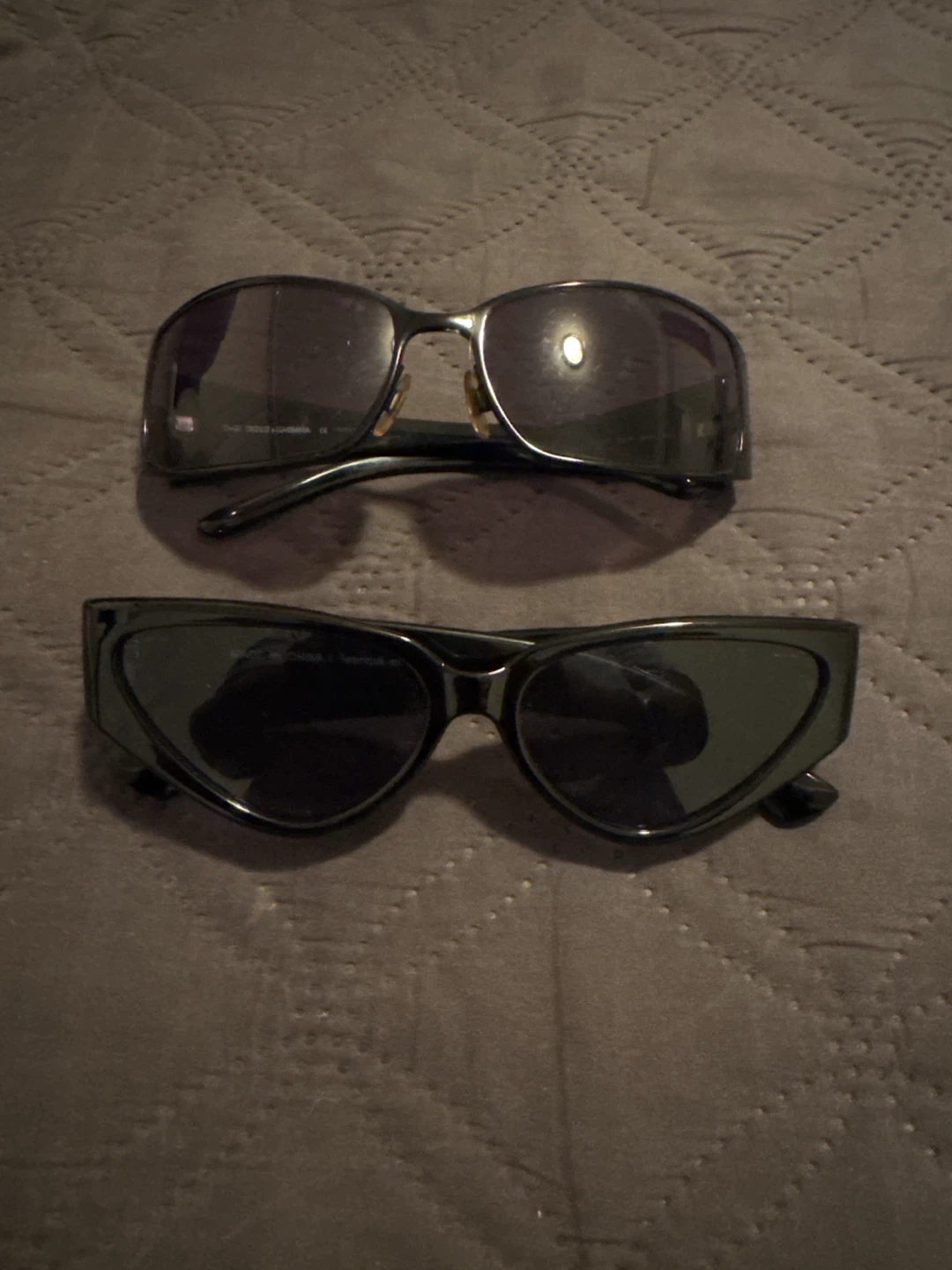 Two pairs of black sunglasses