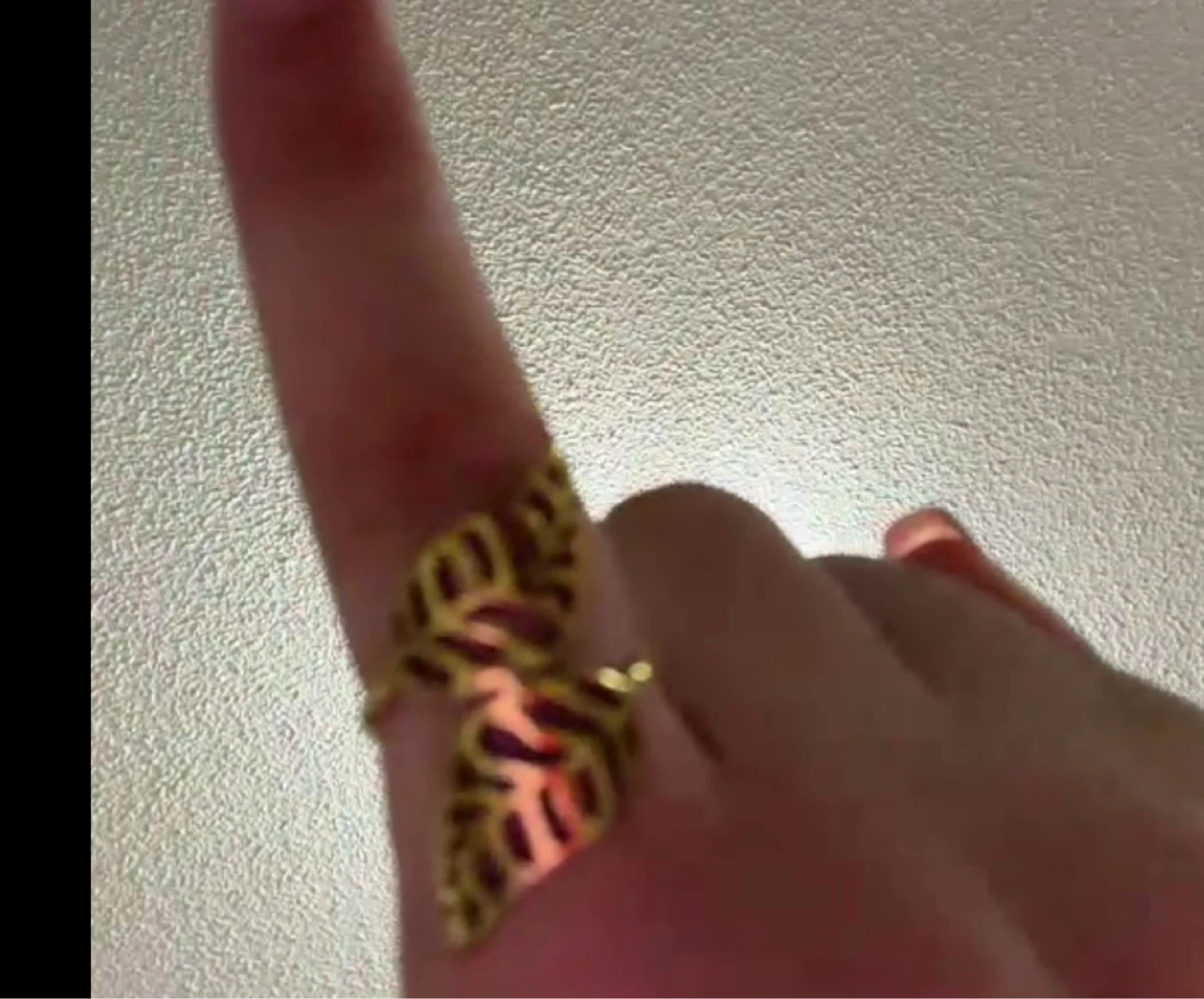 Gold Leaf Design Ring