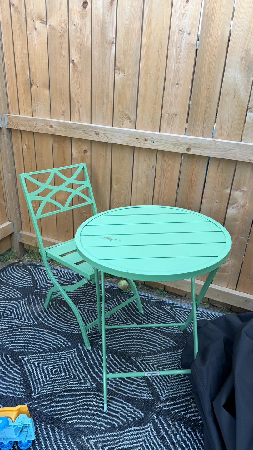 Mint Green Patio Bistro Set