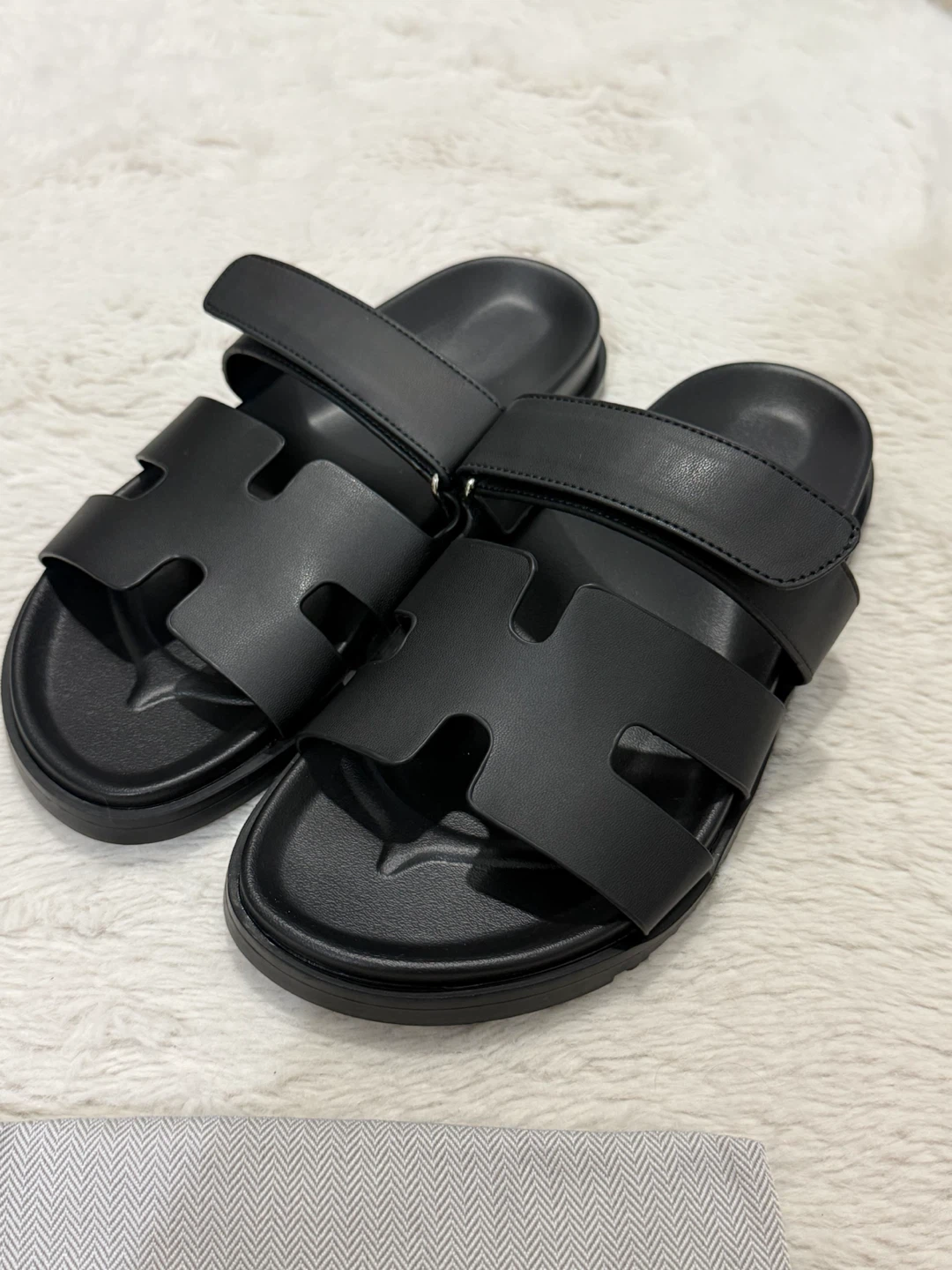 Black Sandals - Size 38