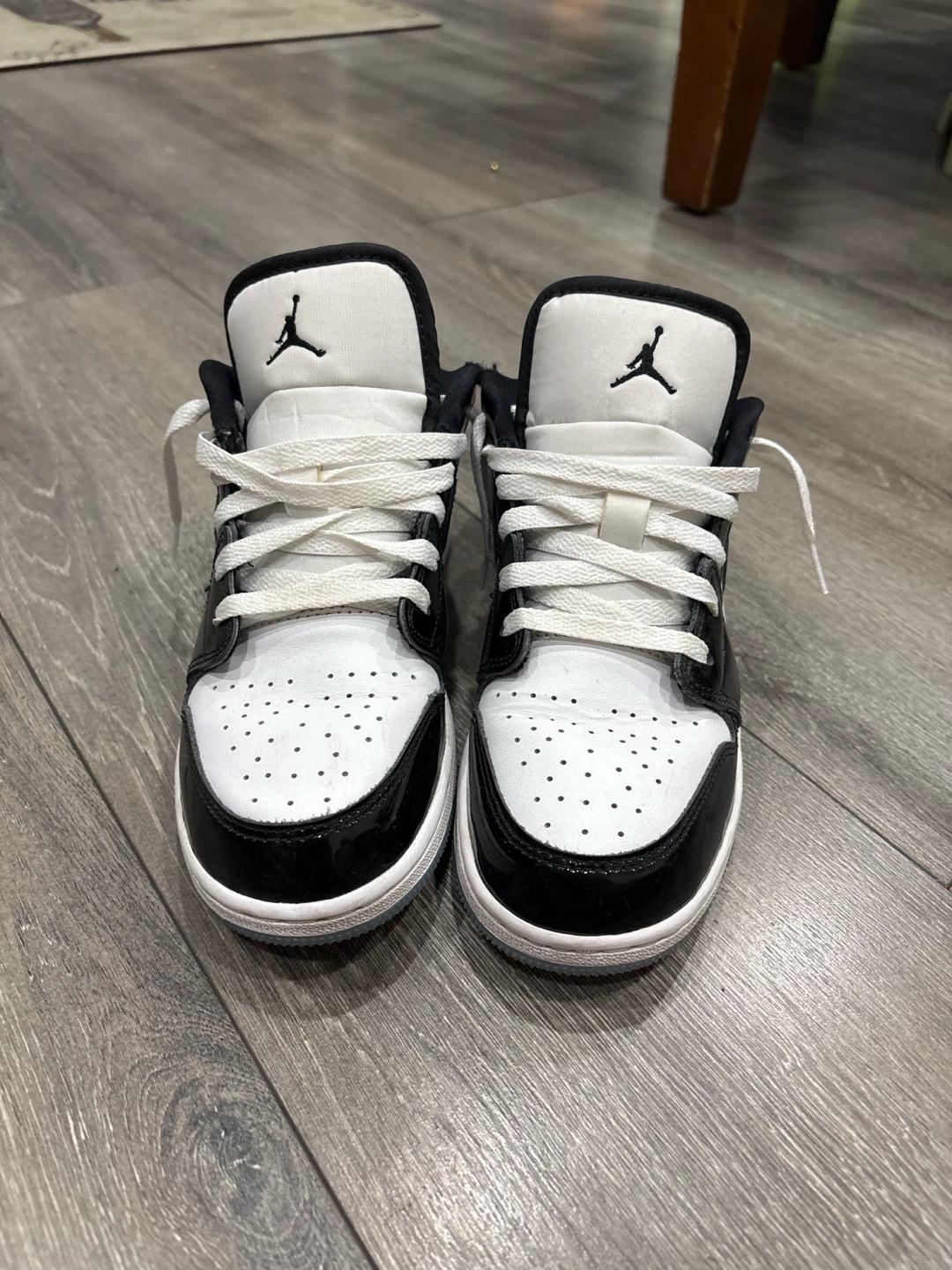 Nike Air Jordan 1 Low Black White Sneakers SIZE 5.5