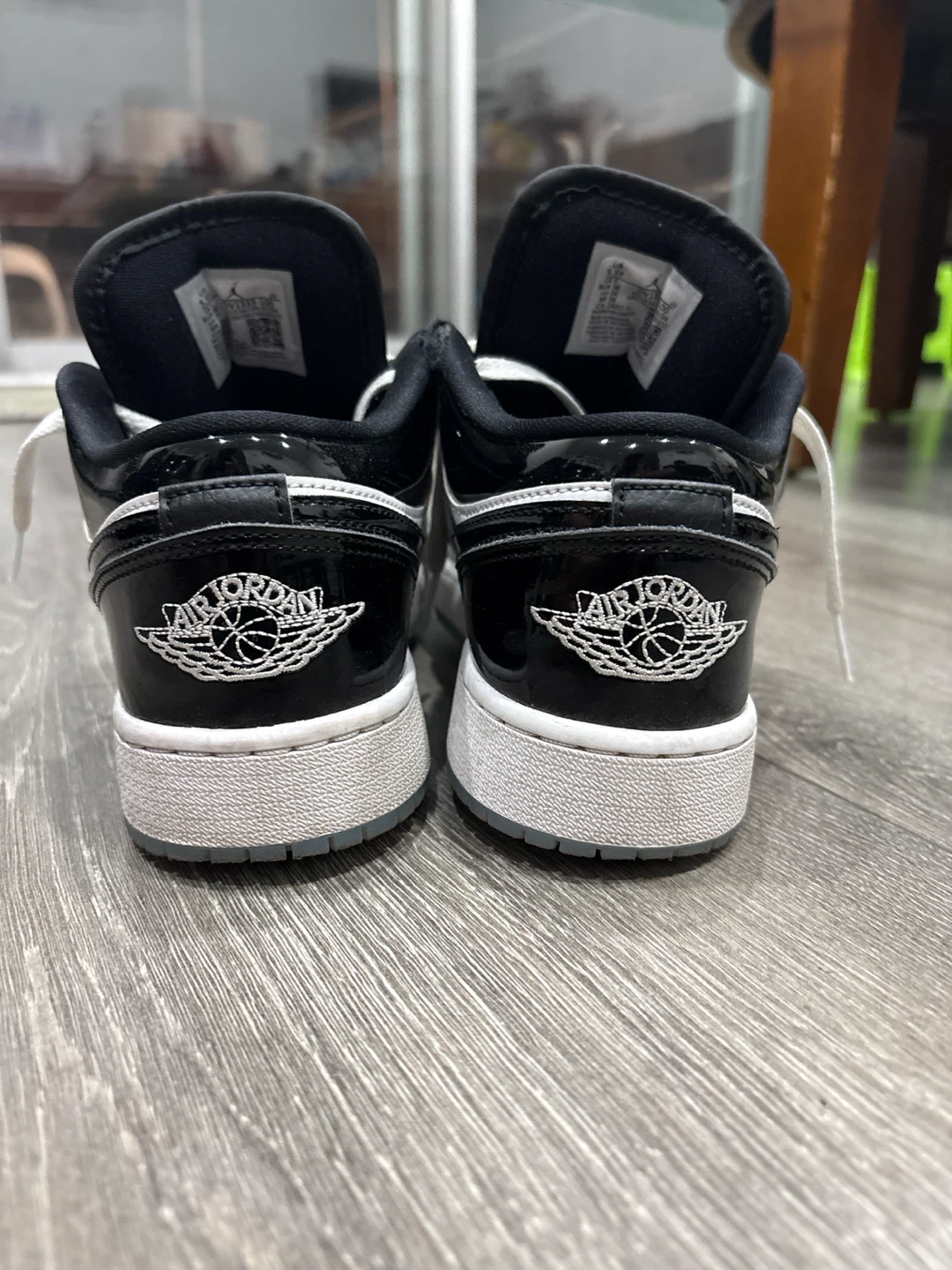 Nike Air Jordan 1 Low Black White Sneakers SIZE 5.5 - photo 4