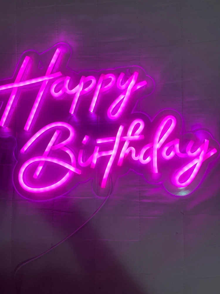 Happy Birthday Neon Sign