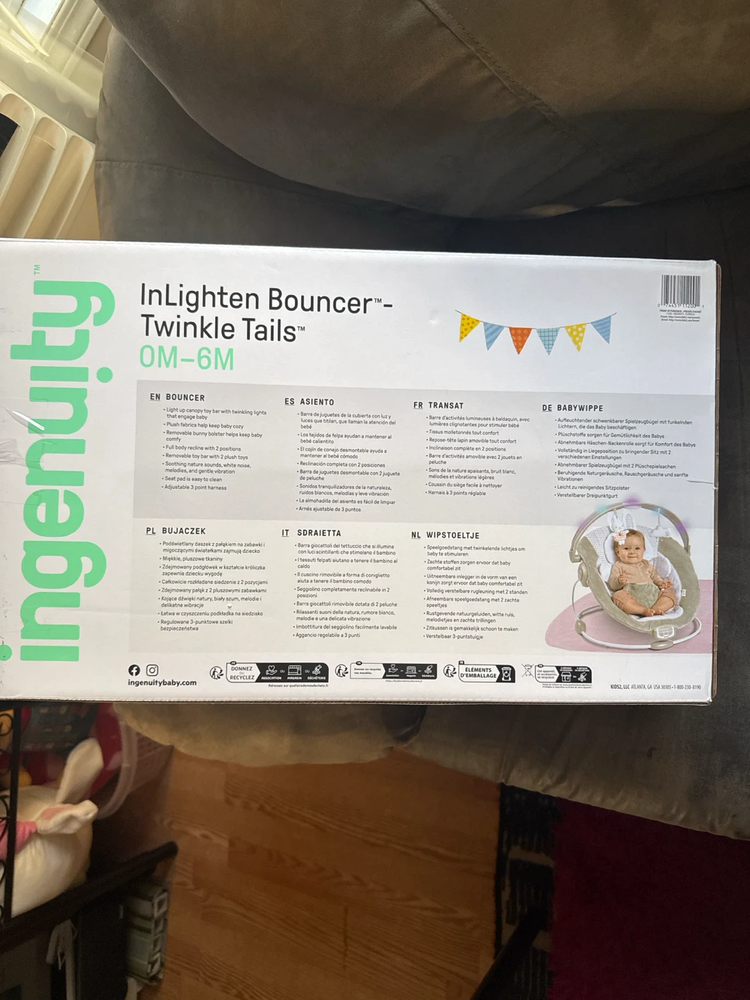 Ingenuity InLighten Bouncer Twinkle Tails - photo 3