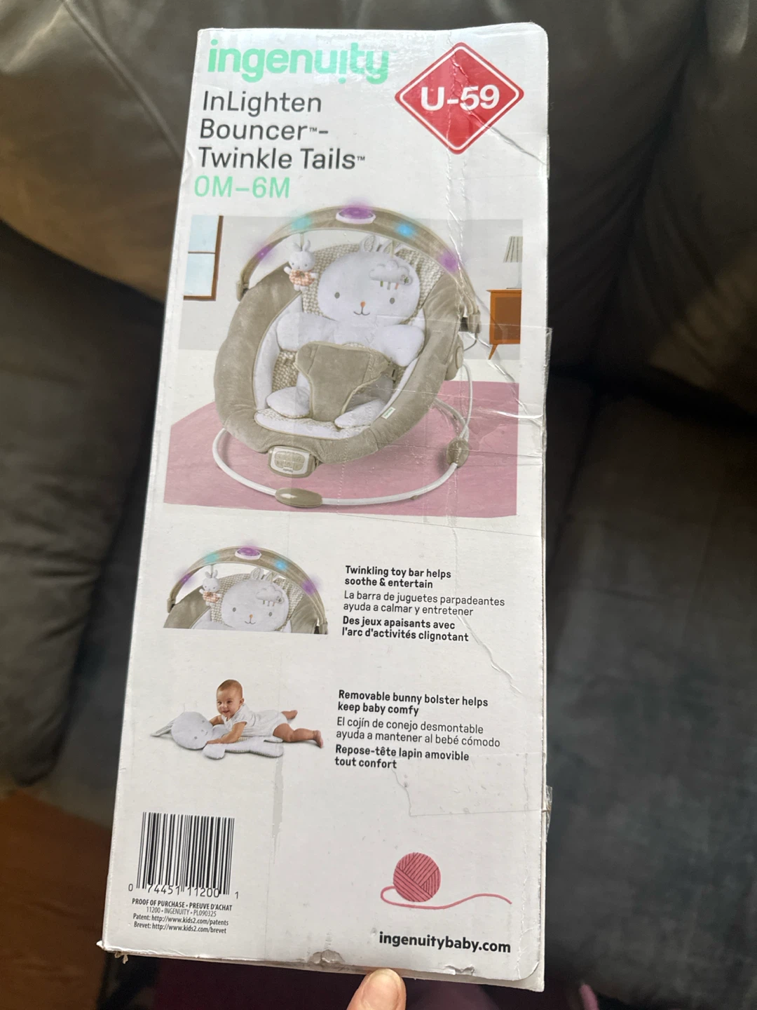 Ingenuity InLighten Bouncer Twinkle Tails - photo 4