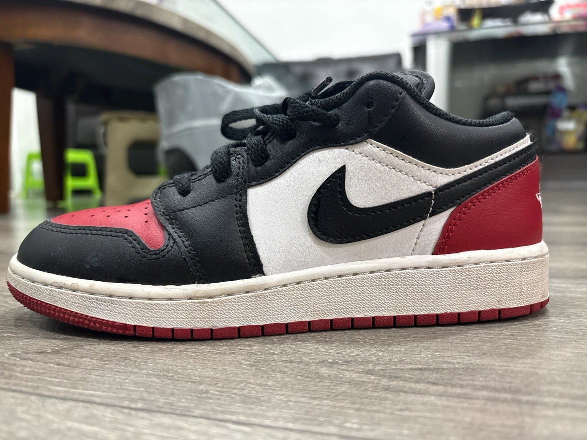 Air Jordan 1 Low Red Black White SIZE 5 - photo 2