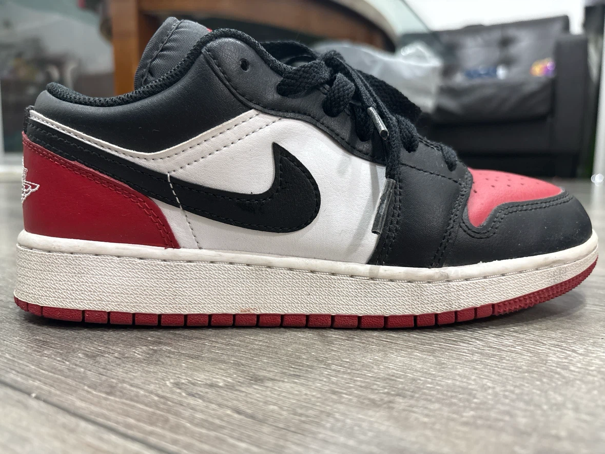 Air Jordan 1 Low Red Black White SIZE 5 - photo 3