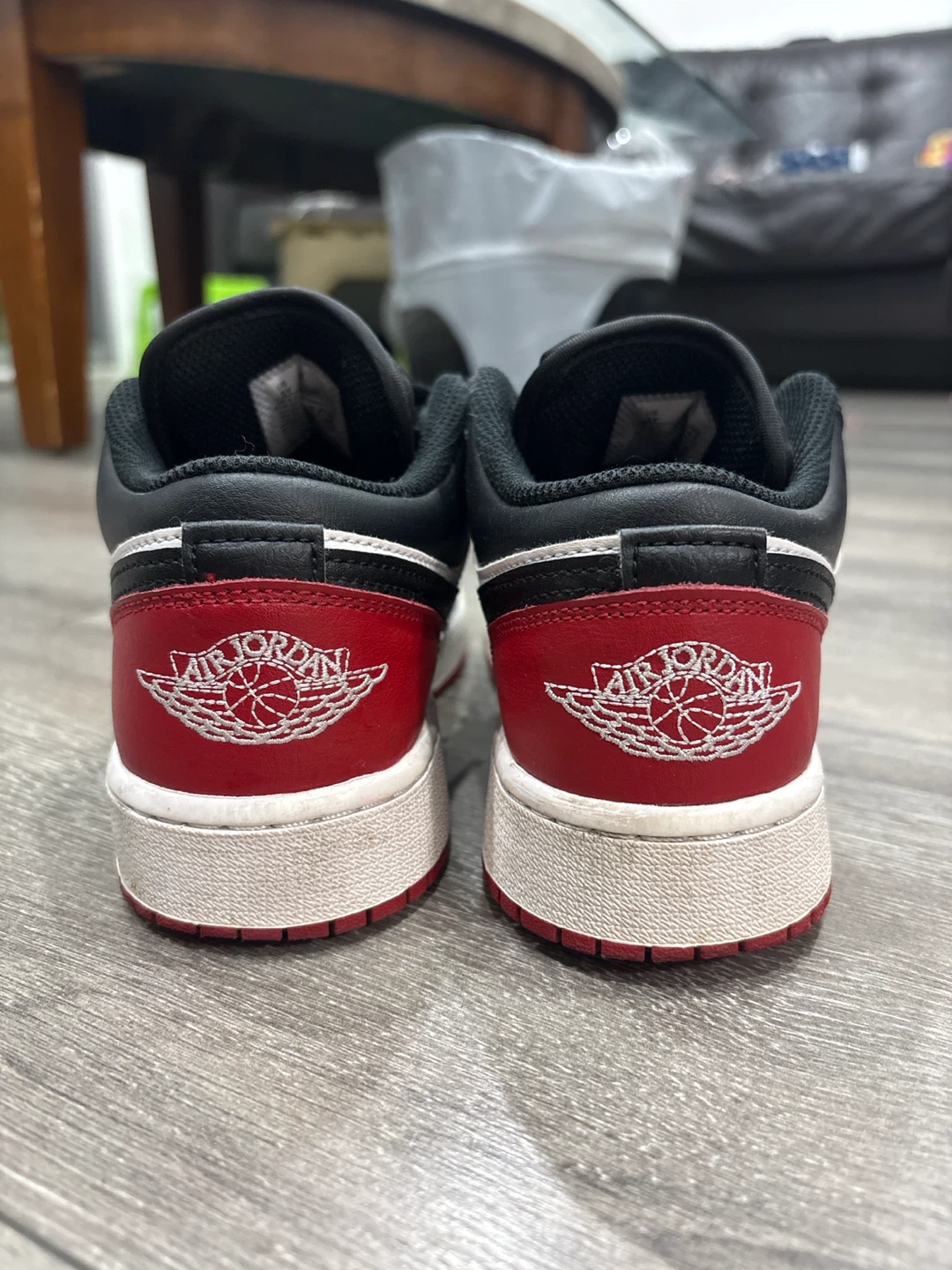 Air Jordan 1 Low Red Black White SIZE 5 - photo 4