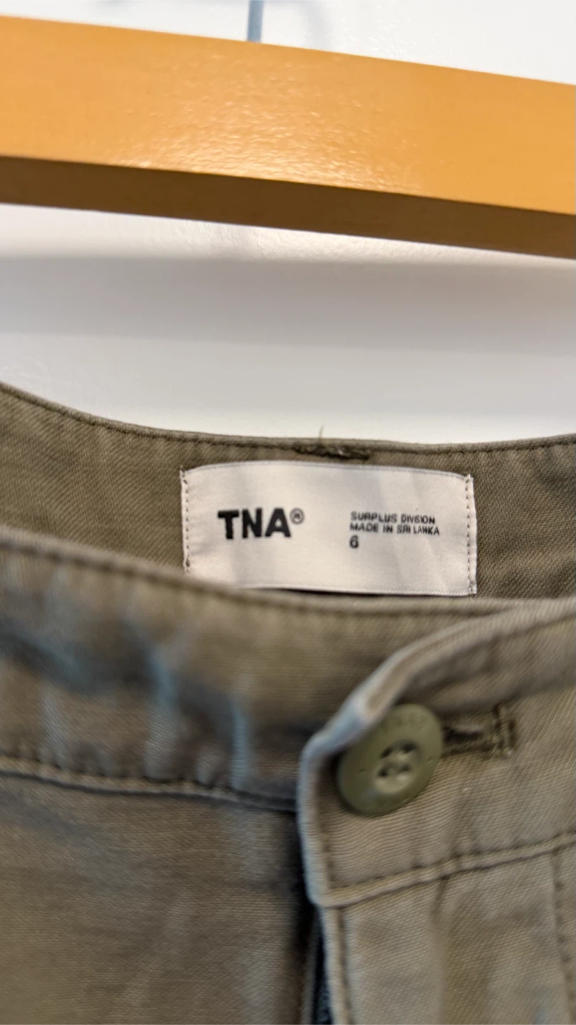 TNA Surplus Cargo Mini Skirt - Olive Green - photo 2