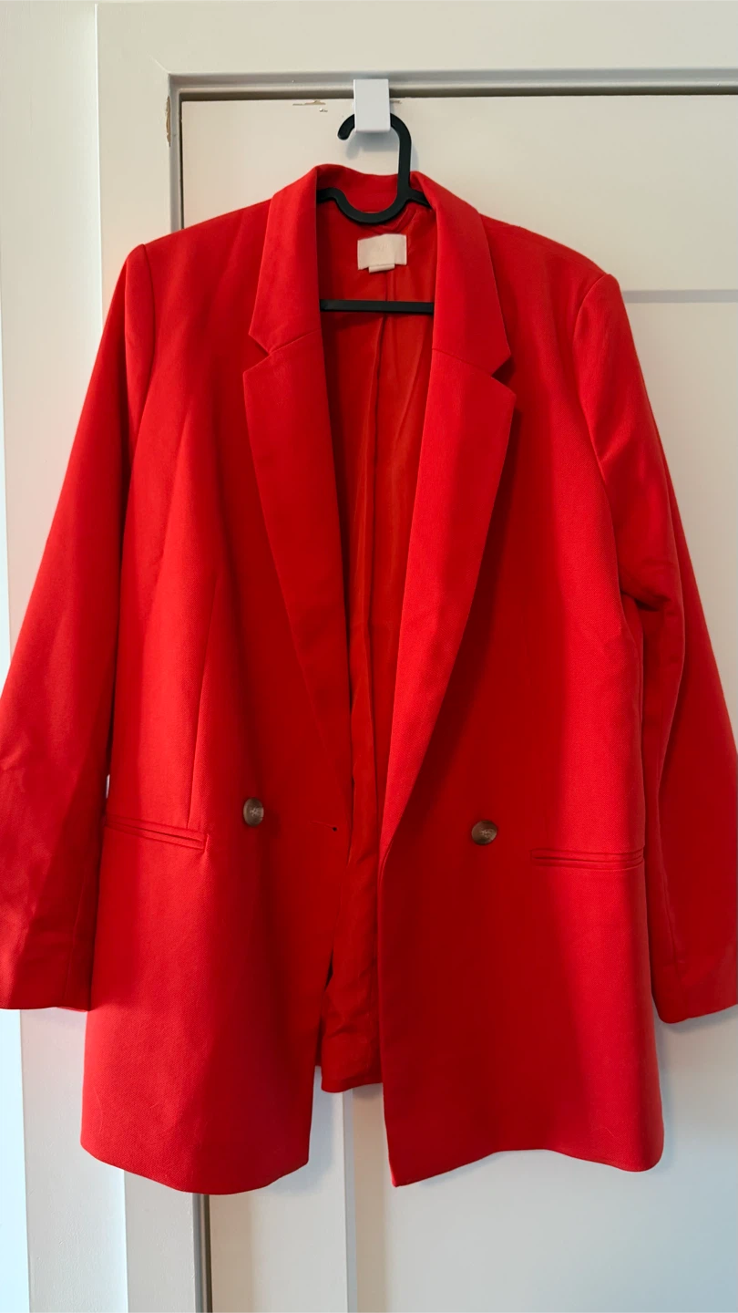 H&M Red Double-Breasted Blazer - photo 2