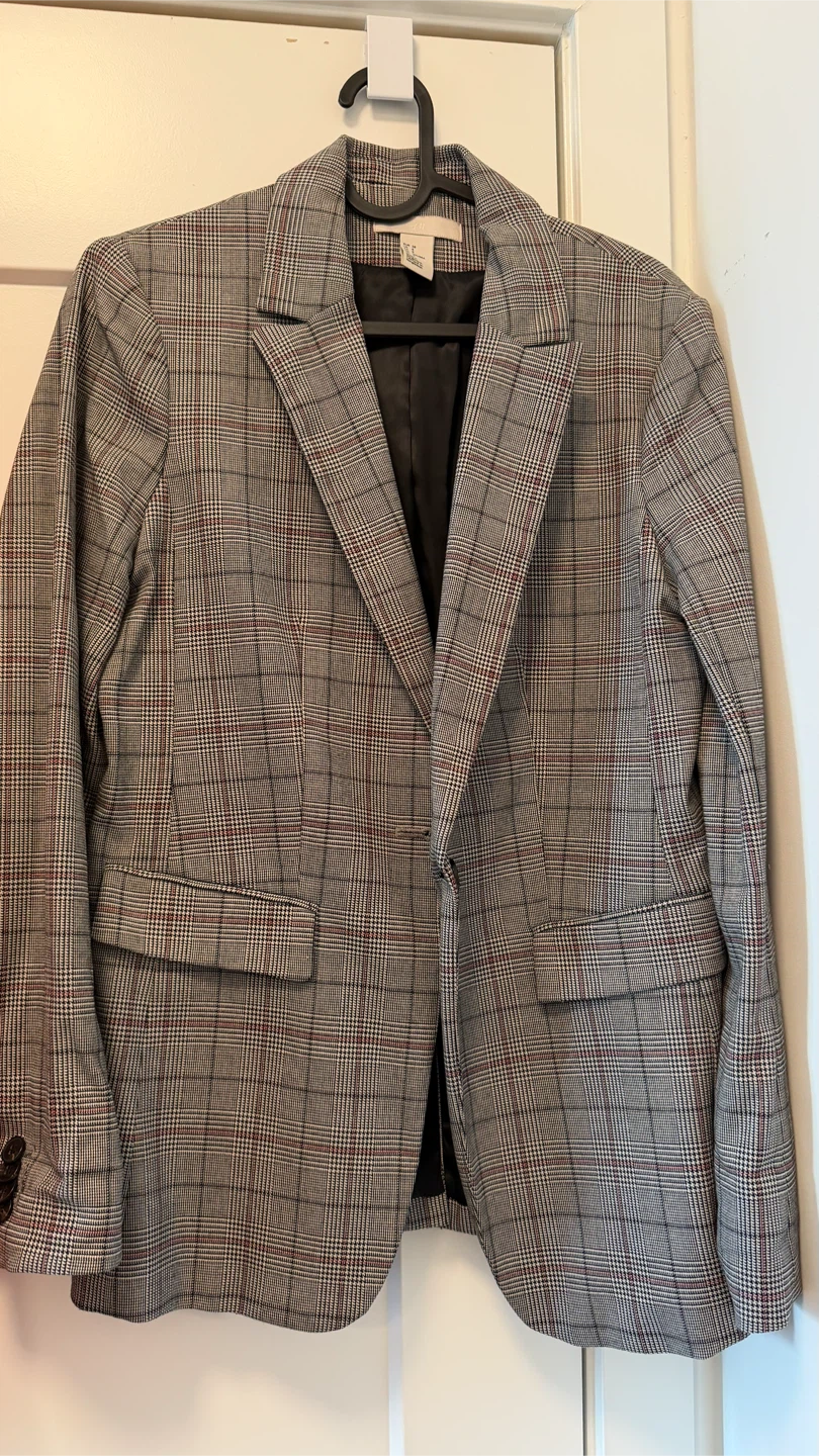 H&M Plaid Blazer