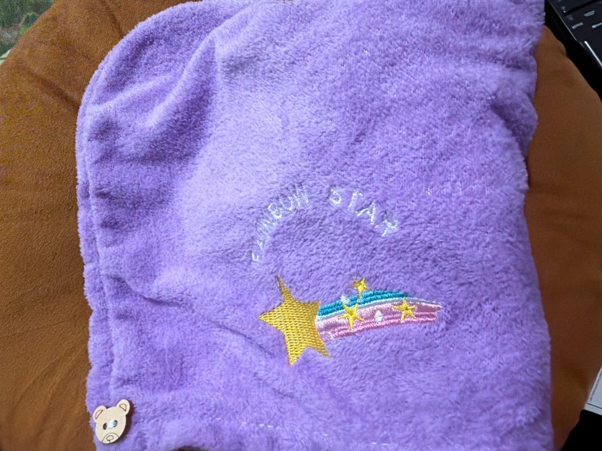 Purple Microfiber Hair Towel
