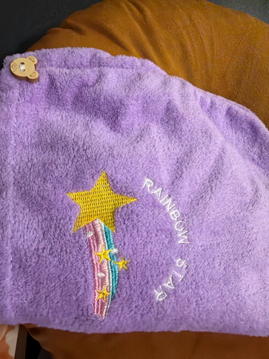 Purple Microfiber Hair Towel - photo 3