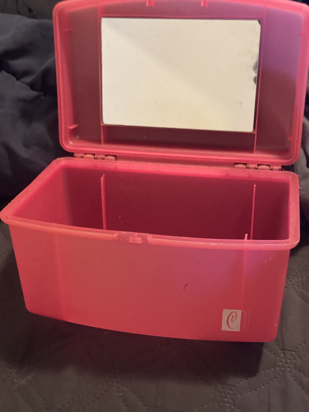 CABOODLES Pink Train Case with Mirror