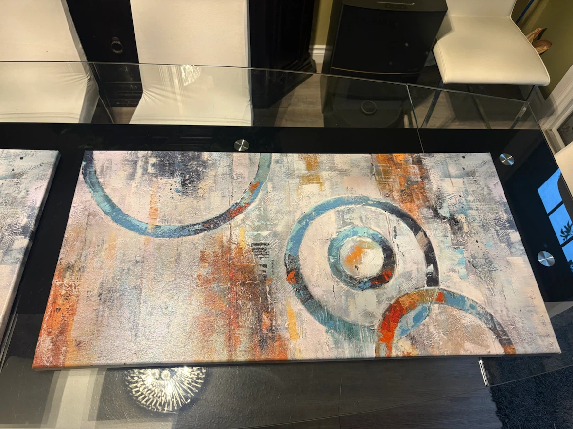 Abstract Circle Canvas Wall Art - photo 2