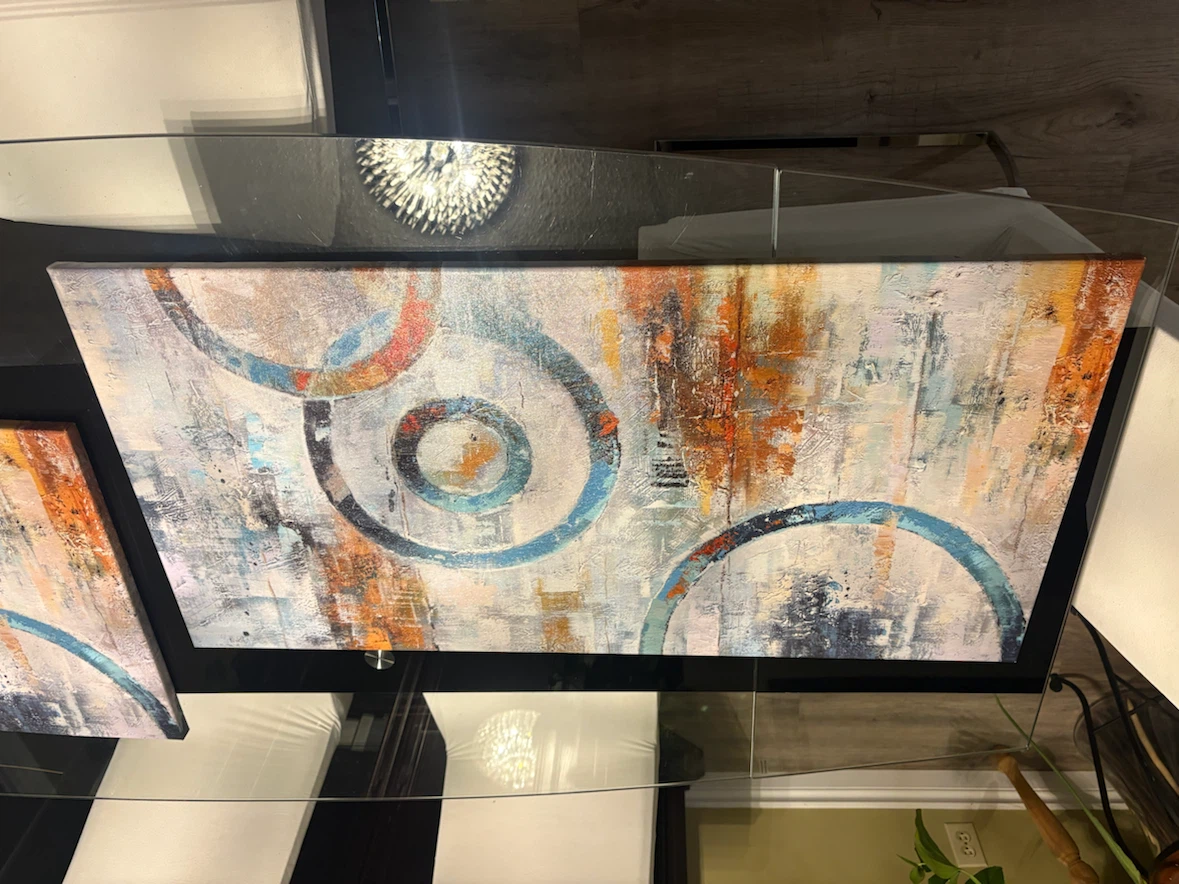 Abstract Circle Canvas Wall Art - photo 3