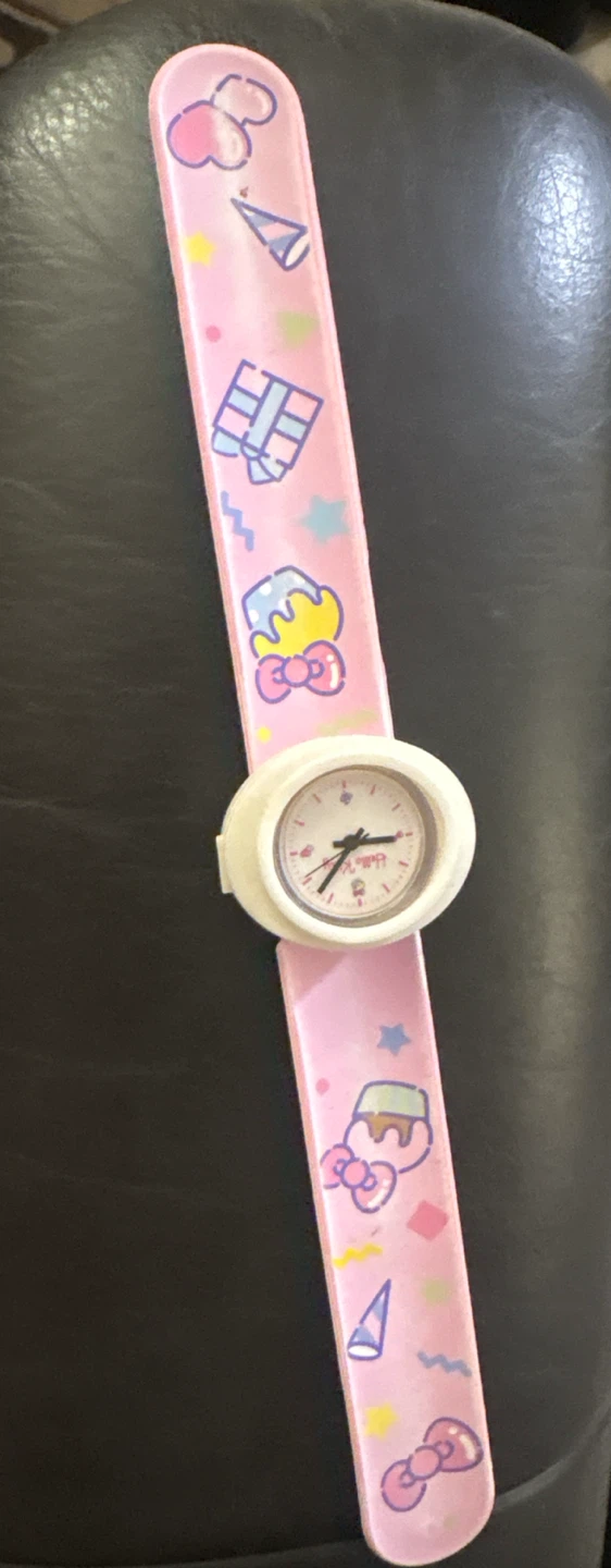 Hello Kitty Pink Snap Bracelet Watch
