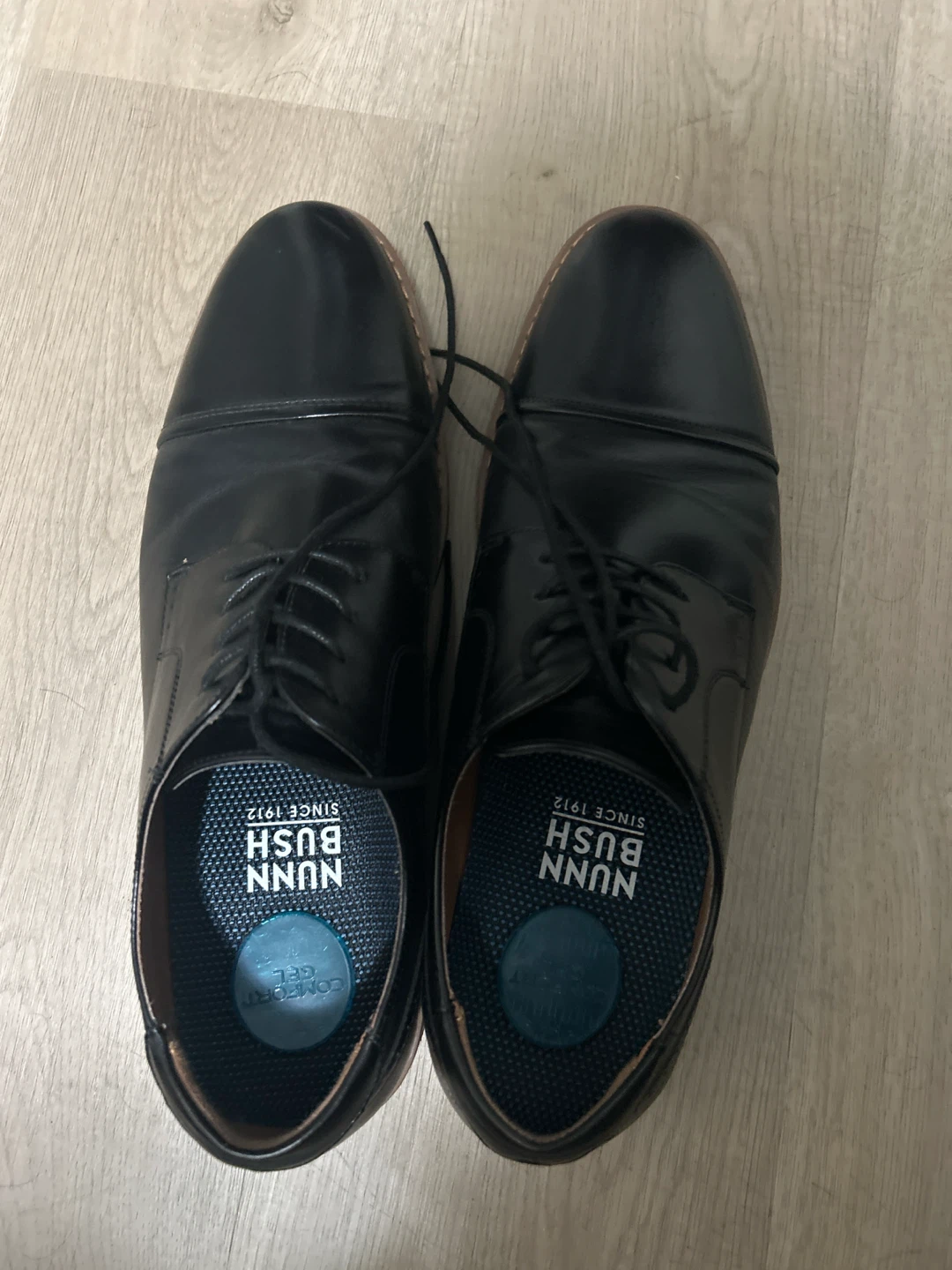 Nunn Bush Black Leather Oxford Dress Shoes