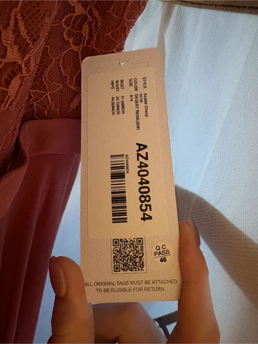 Azazie dress NWT - photo 3