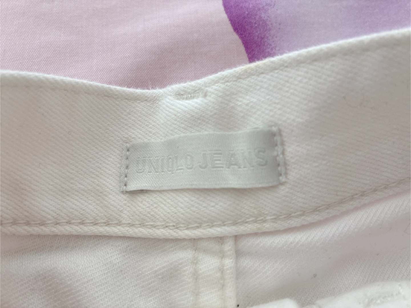 UNIQLO White Denim Shorts Size 25 - photo 2