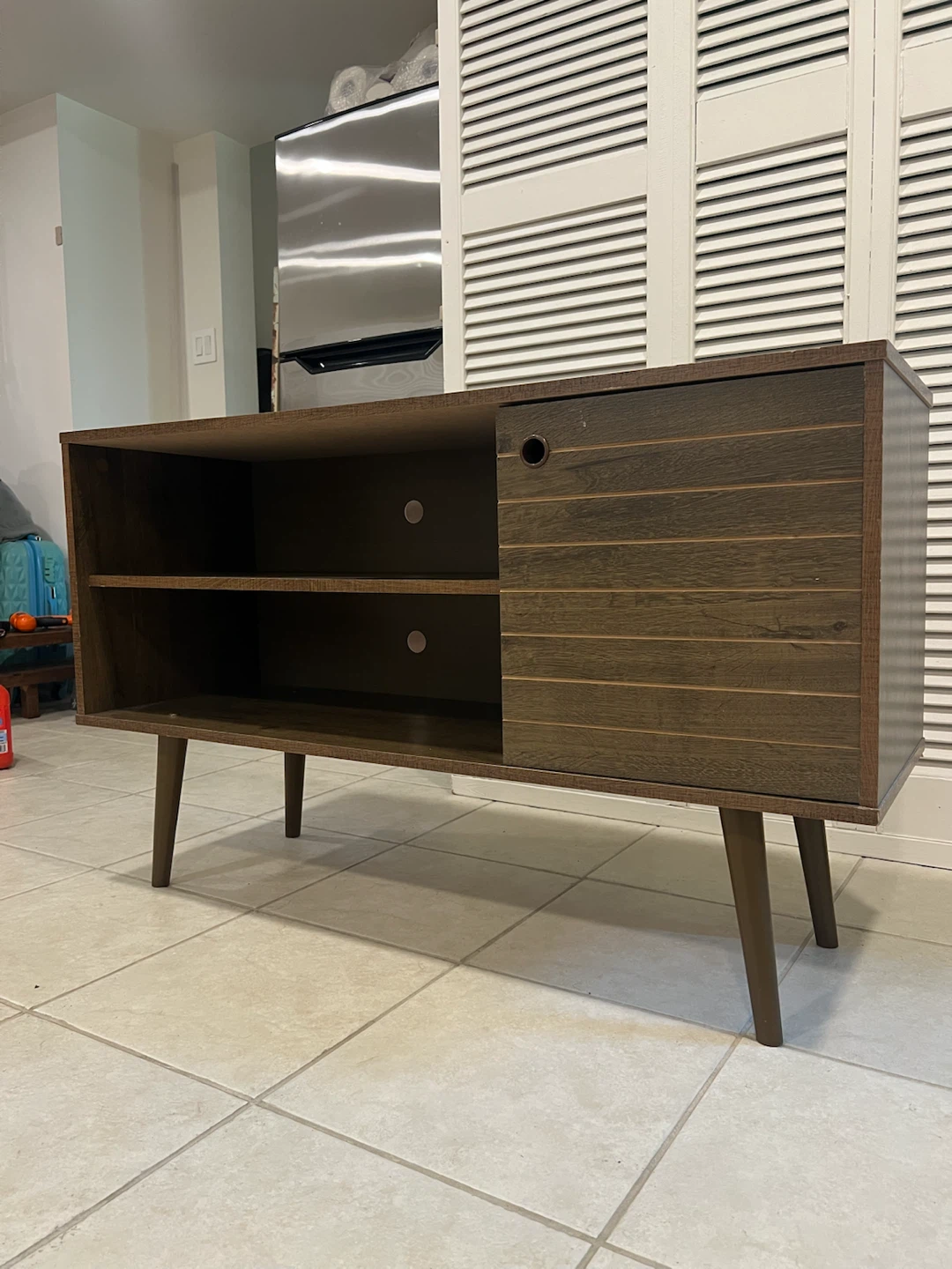 Brown Mid-Century Modern TV Stand
