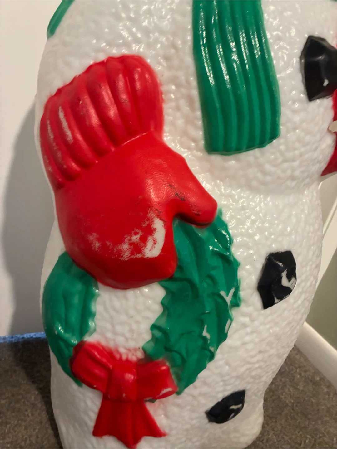 Vintage Snowman Blow Mold Christmas Decoration - photo 3