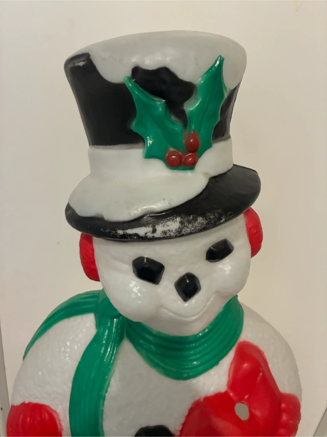 Vintage Snowman Blow Mold Christmas Decoration - photo 4