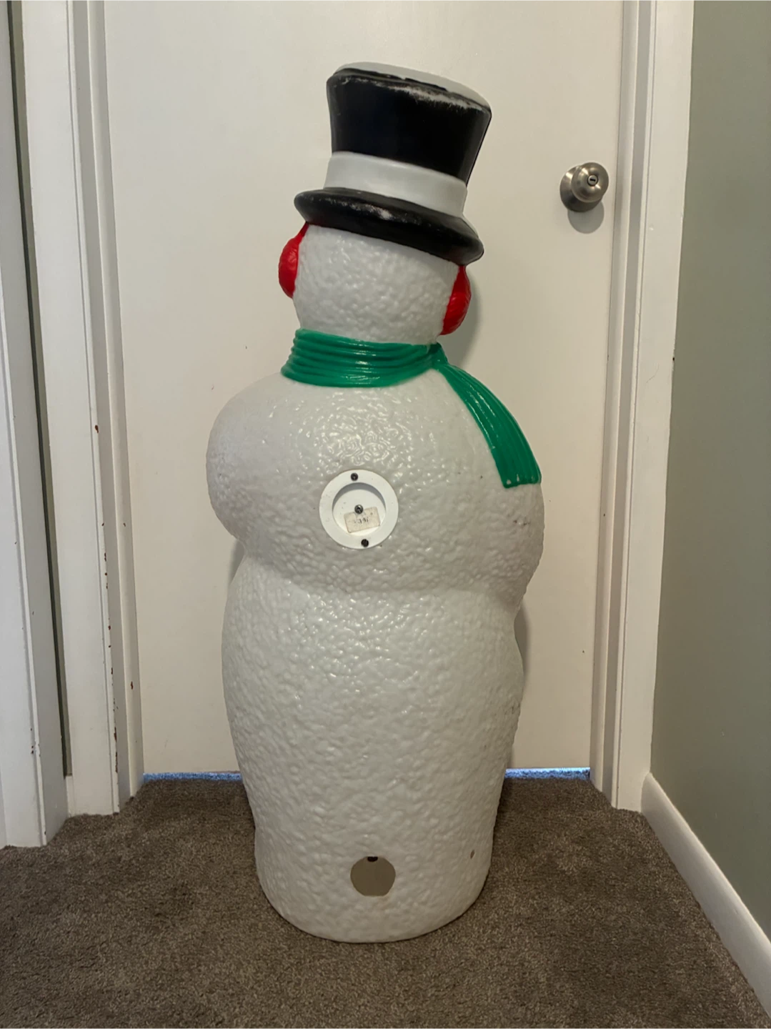 Vintage Snowman Blow Mold Christmas Decoration - photo 5