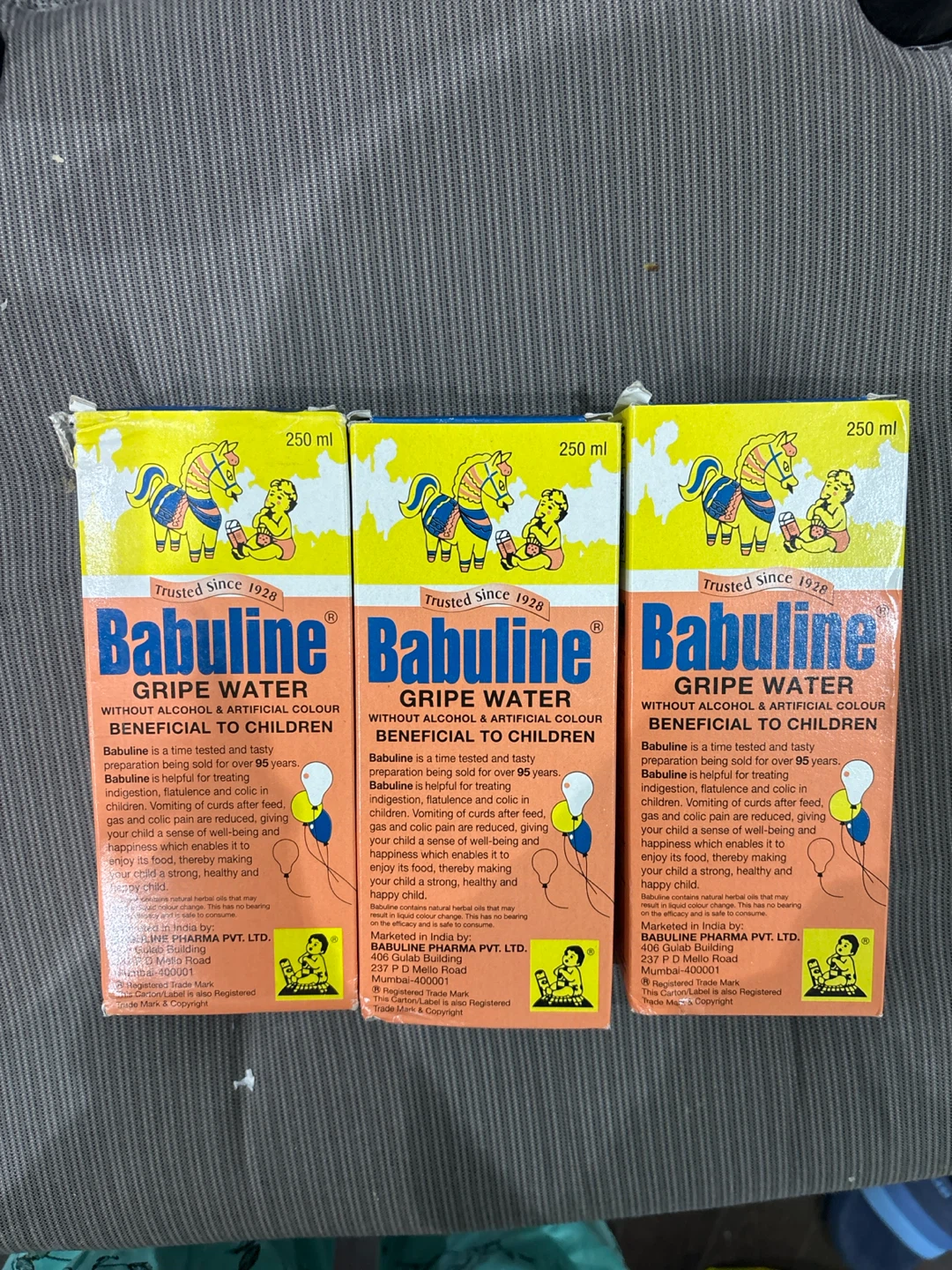 Babuline Gripe Water - 3 x 250ml Bottles