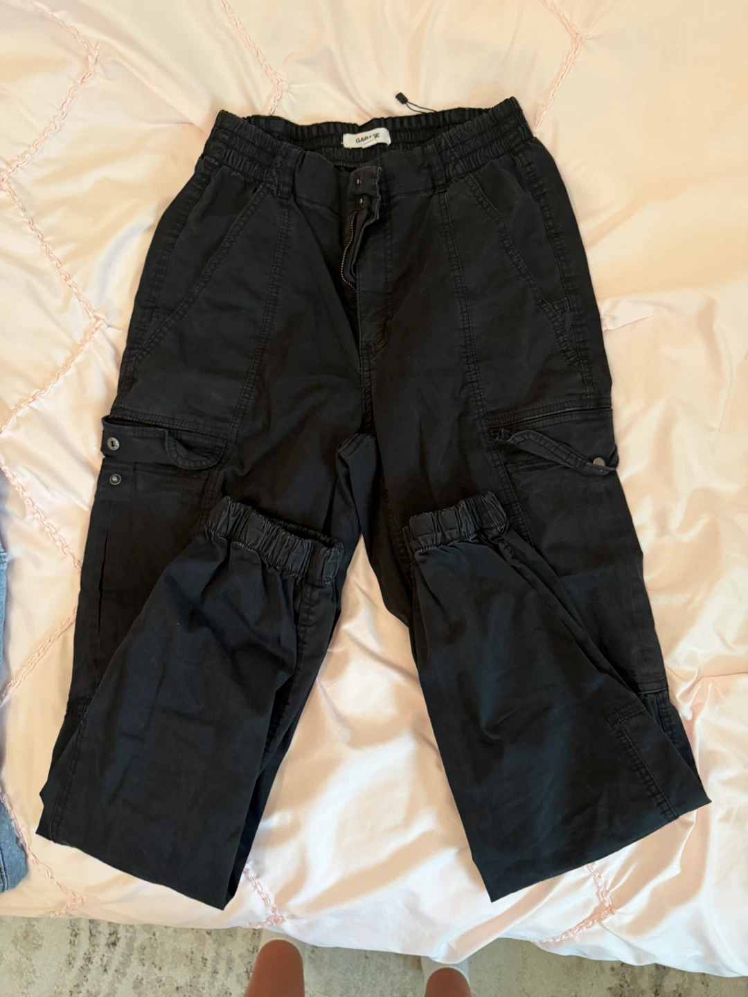 Garage Black Cargo Pants