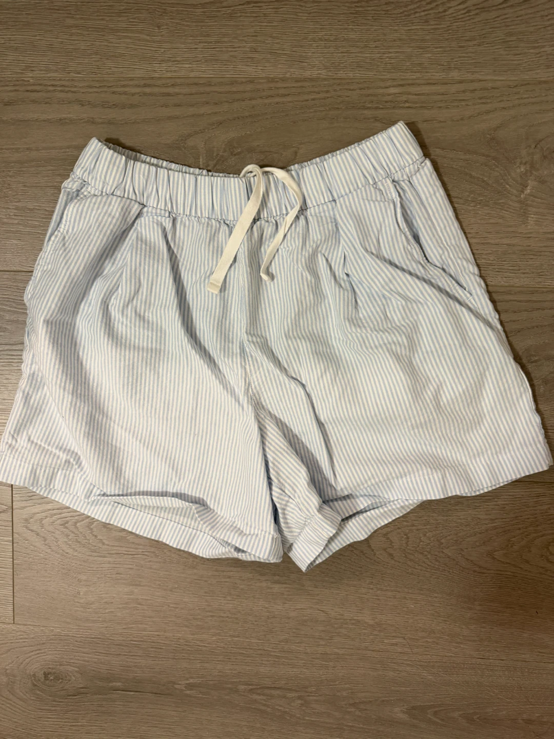 100% Cotton Uniqlo Blue/White Shorts - photo 3