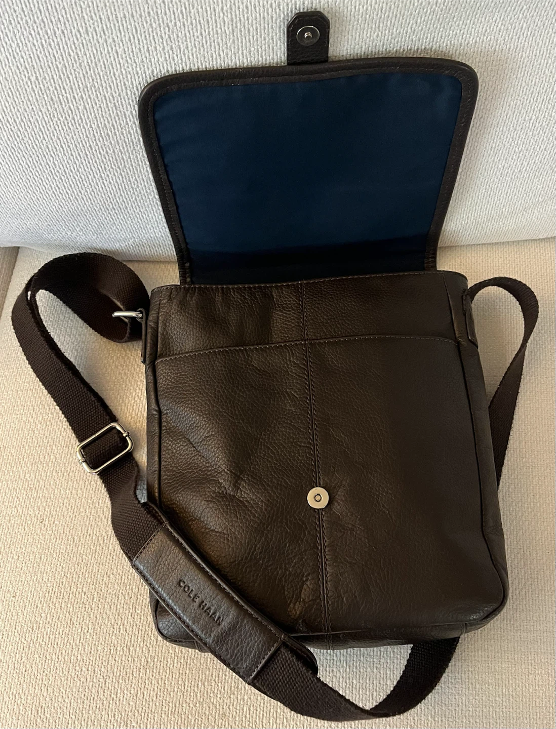 Cole Haan Brown Leather Messenger Bag - photo 5