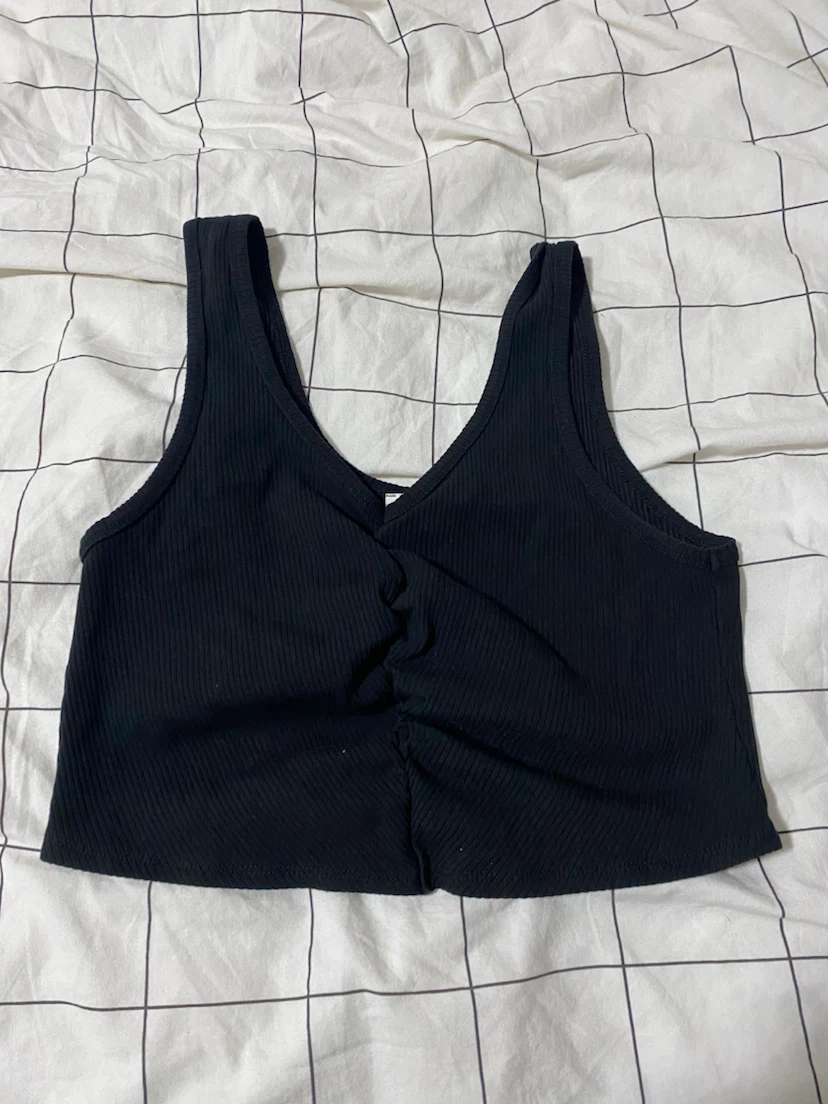 Ardene Basic Black Ribbed Tank Top XL/TG