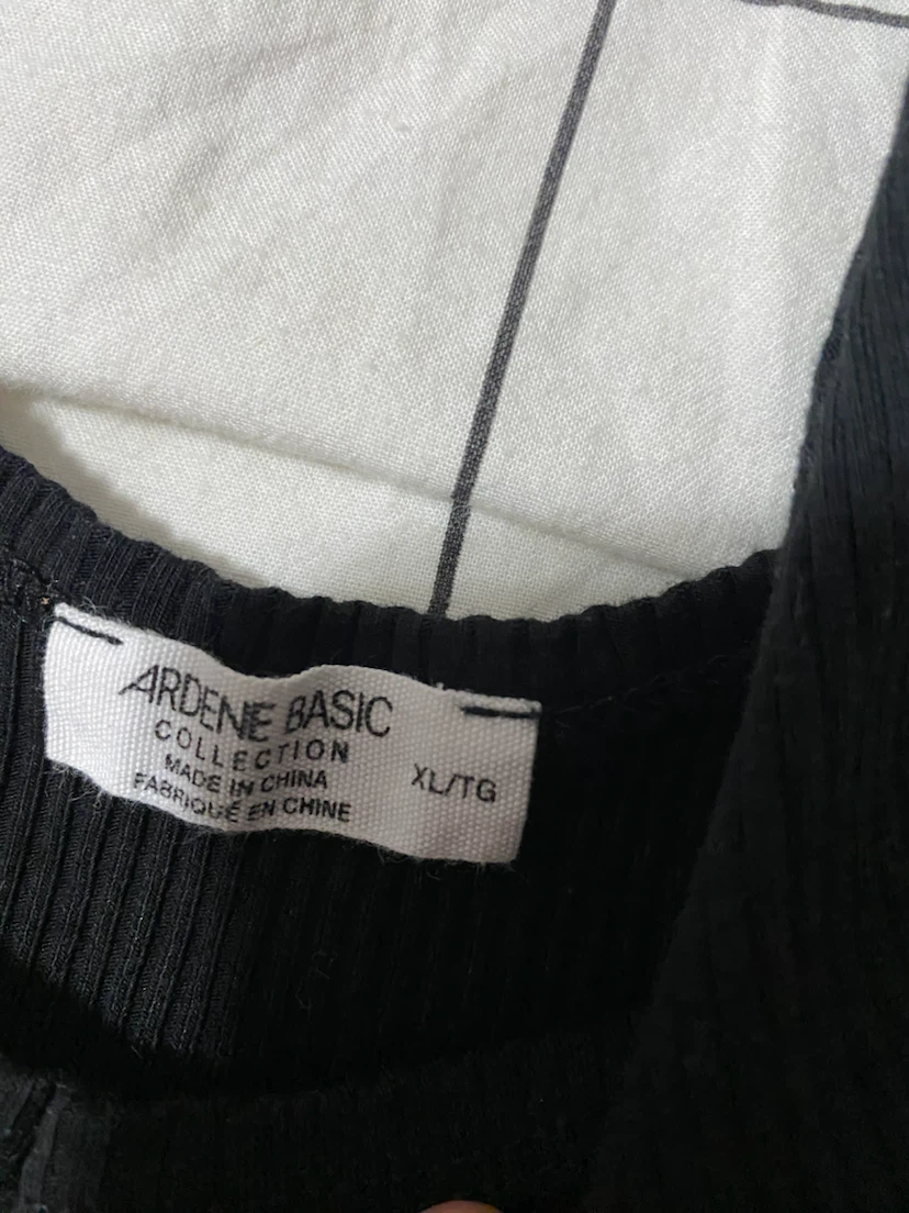 Ardene Basic Black Ribbed Tank Top XL/TG - photo 2