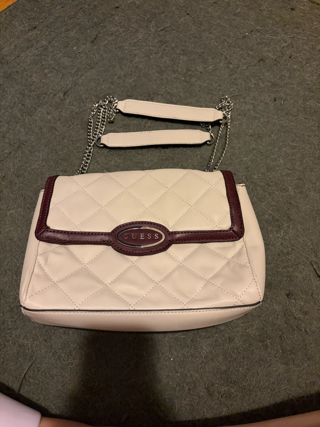 Guess Quilted Flap Handbag