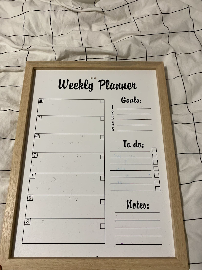 Weekly Planner Whiteboard
