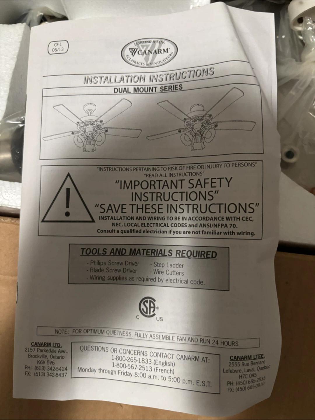 Canarm Eclipse 42" Ceiling Fan - photo 3