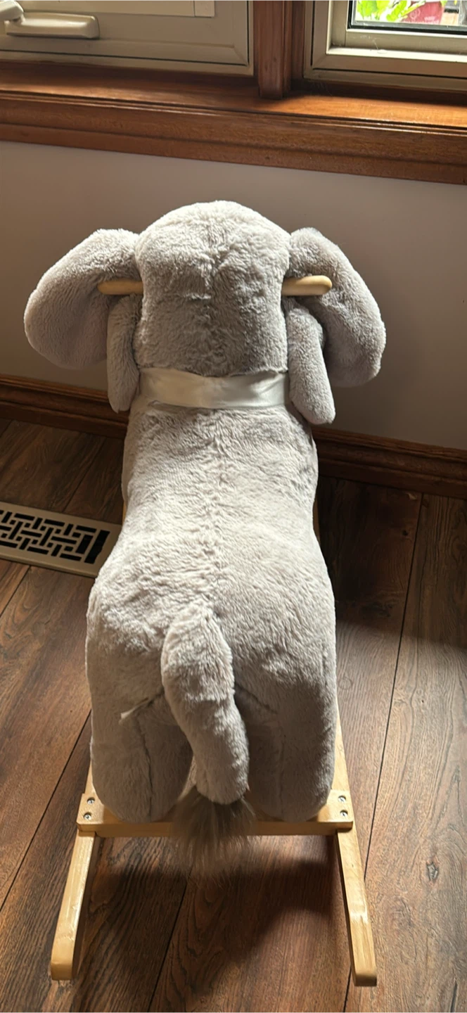 Plush Elephant Rocking Horse - photo 3