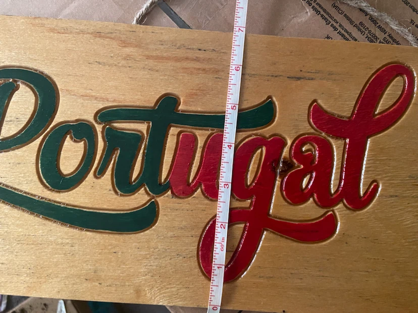 Wooden Portugal Soccer Sign - photo 3