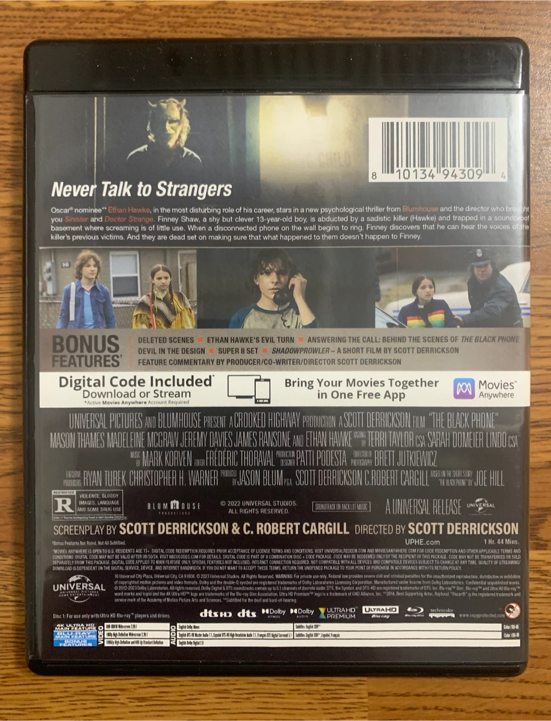 The Black Phone 4K UHD Blu-ray Combo Pack - photo 2