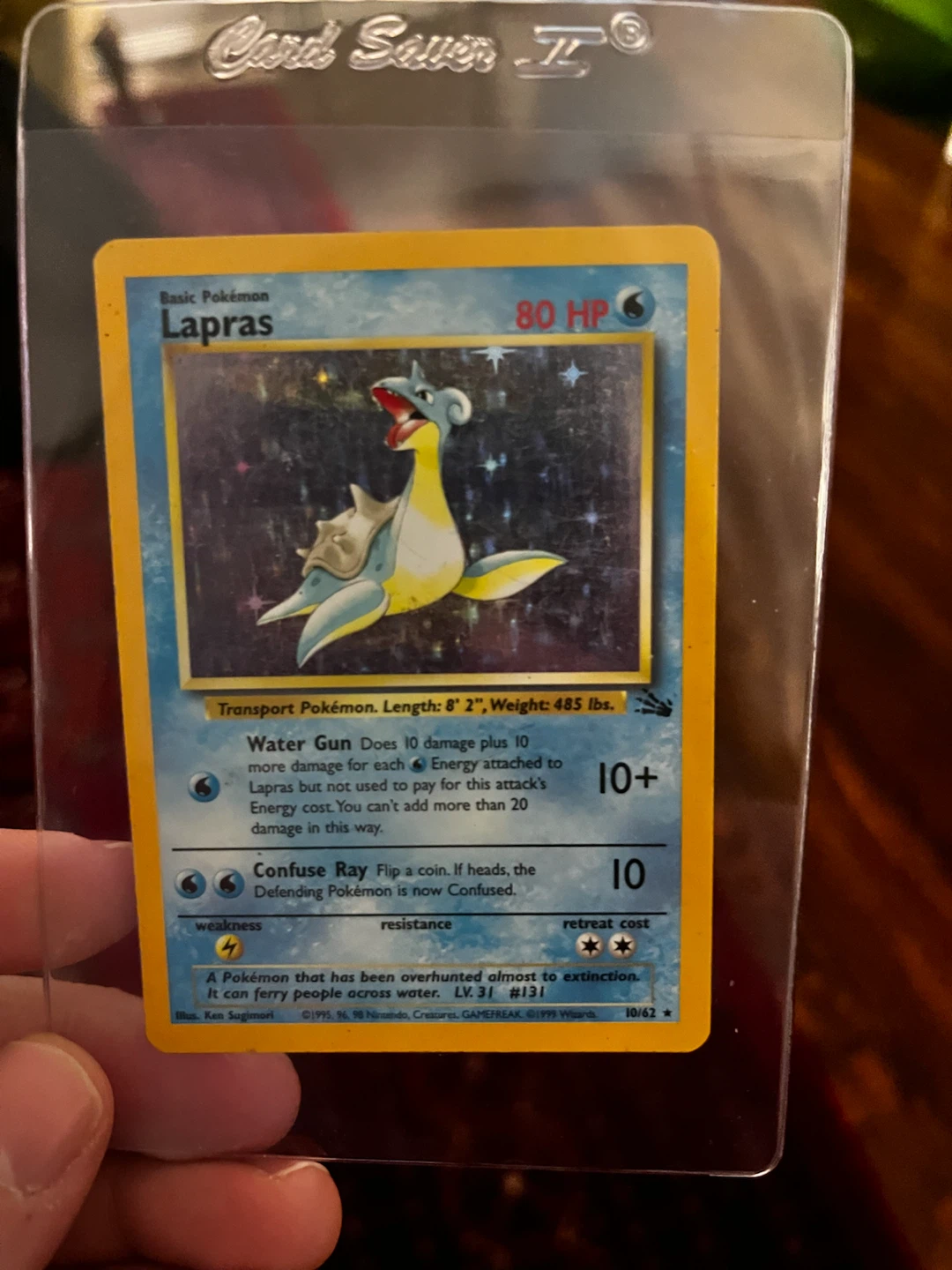 Pokemon Lapras Card 10/62