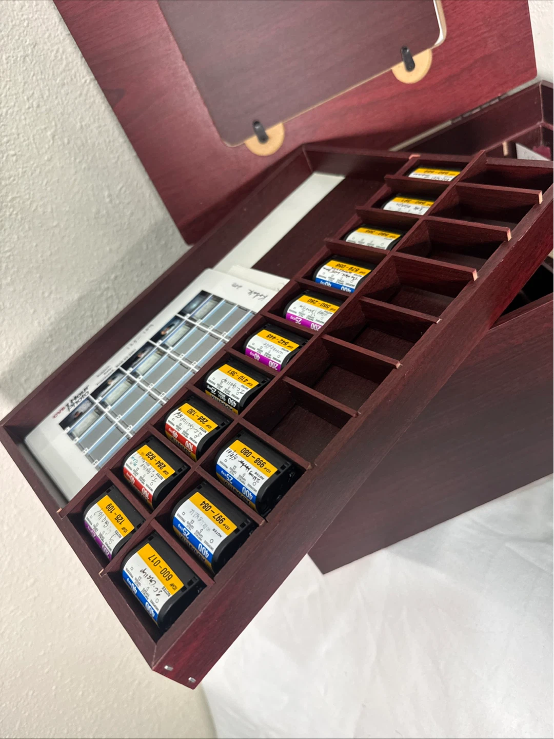 Wooden Film Canister Storage Box - photo 2
