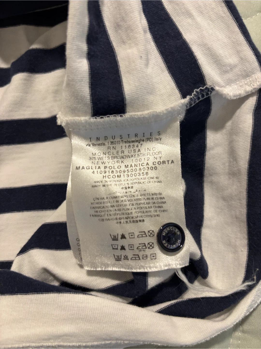 Moncler Striped Polo Shirt - photo 3