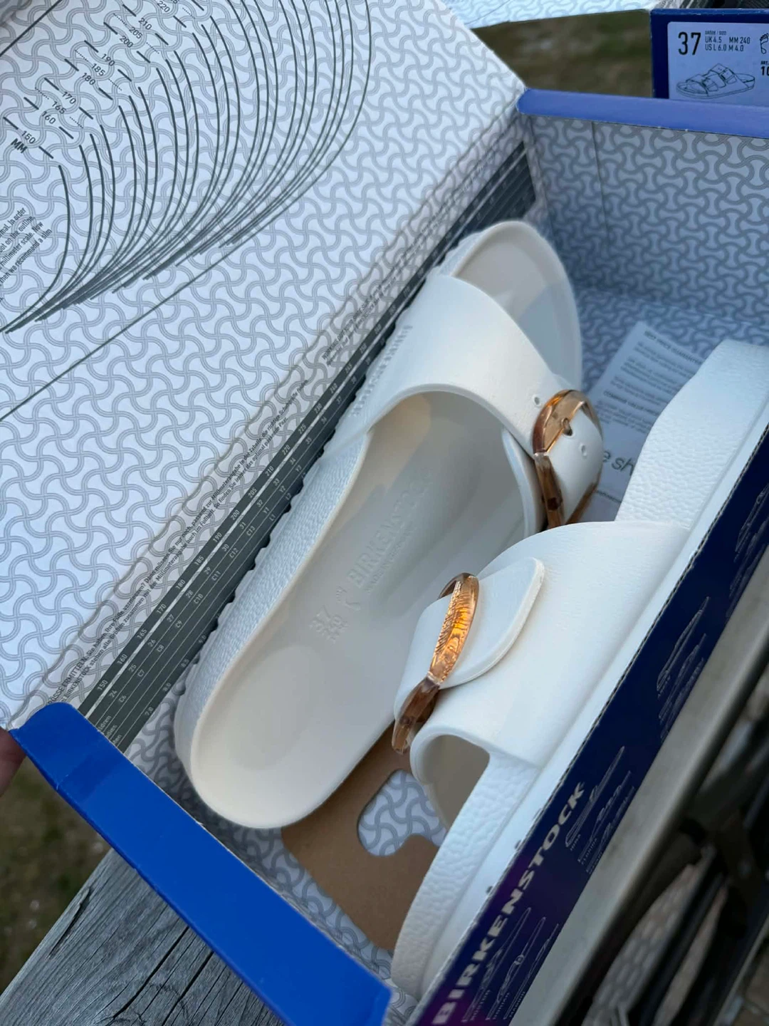 Birkenstock Madrid Big Buckle EVA Sandals - White
