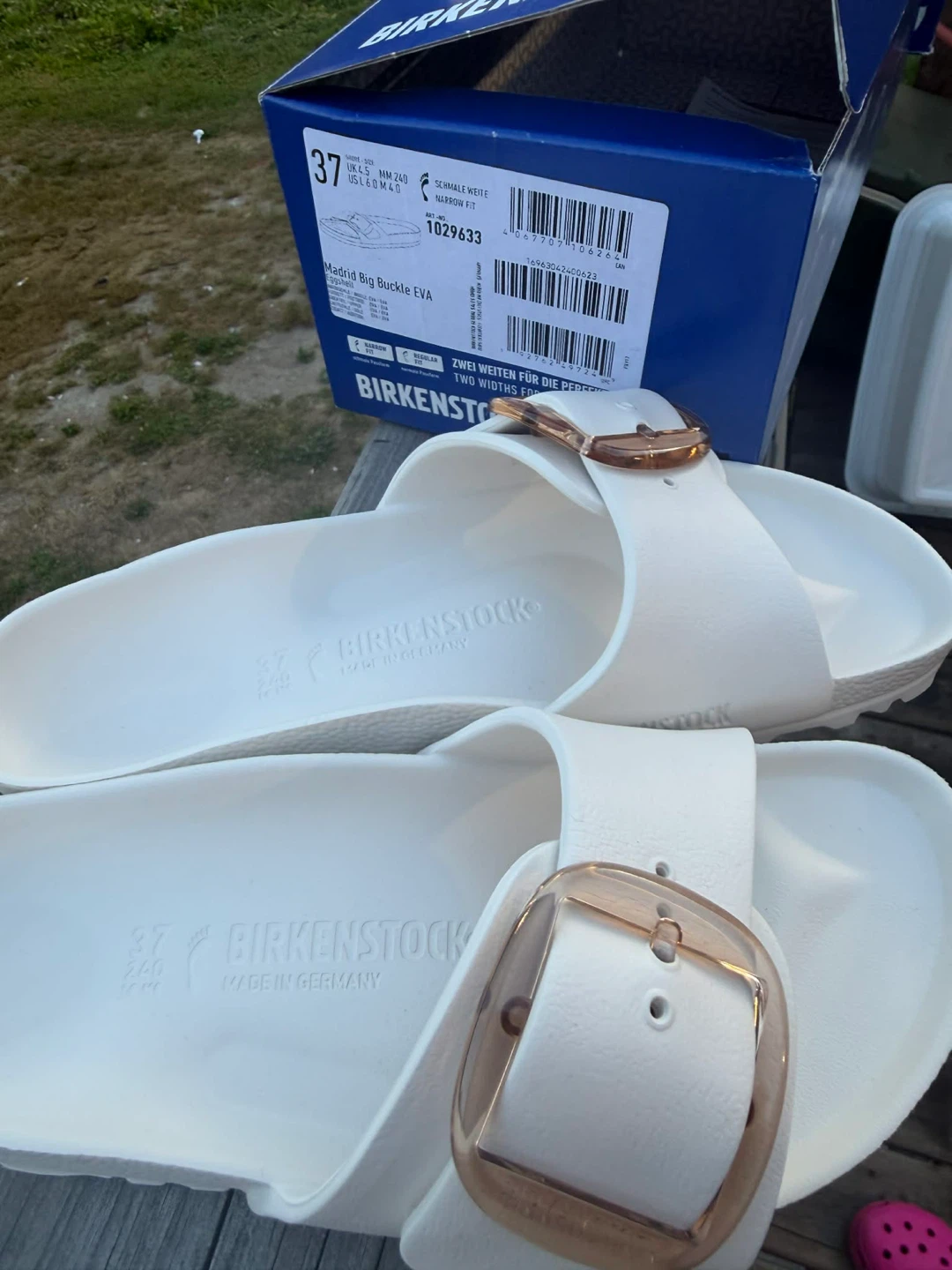 Birkenstock Madrid Big Buckle EVA Sandals - White - photo 2