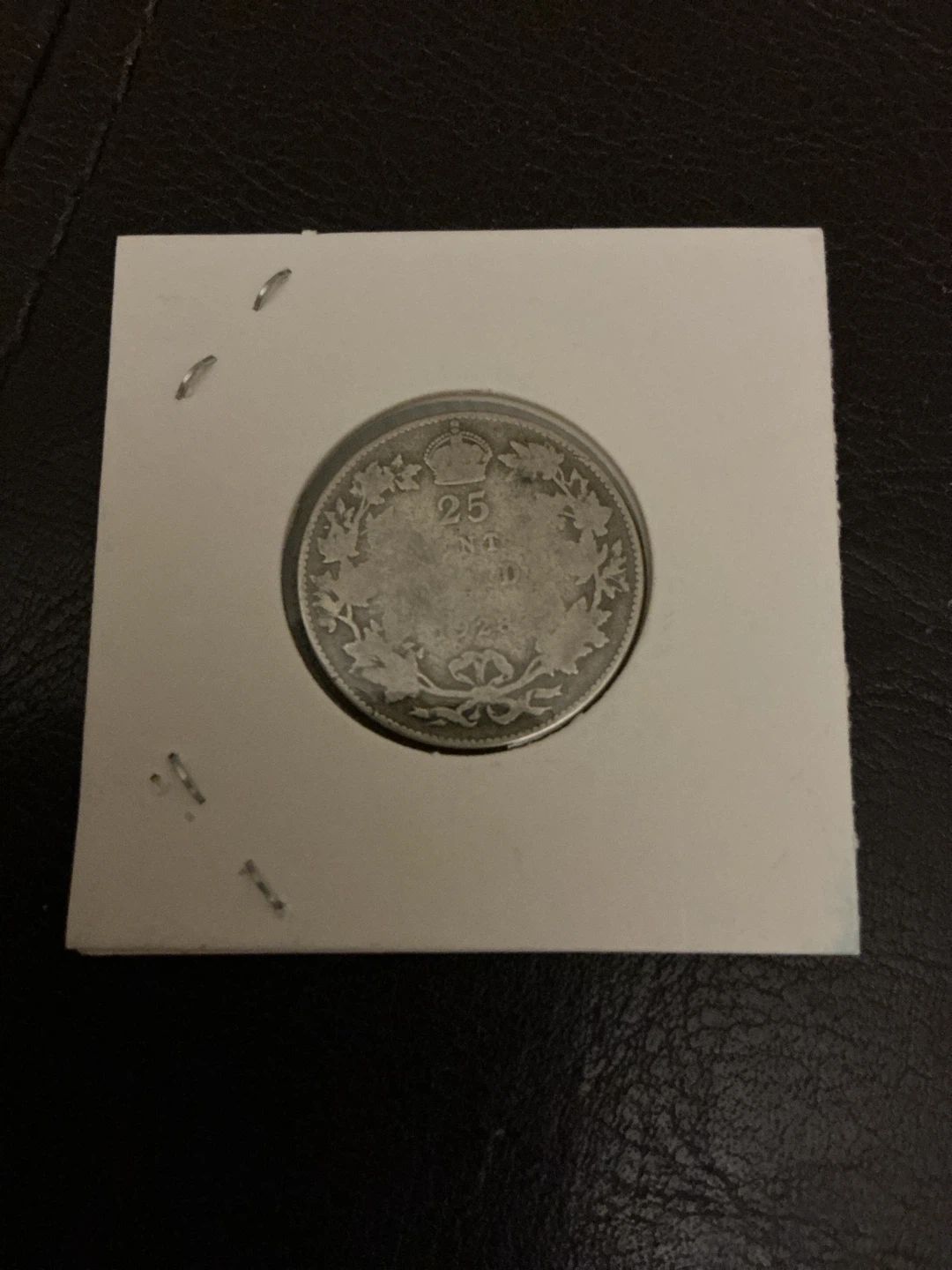 1928 25 Cent Coin - 80% Silver - photo 2