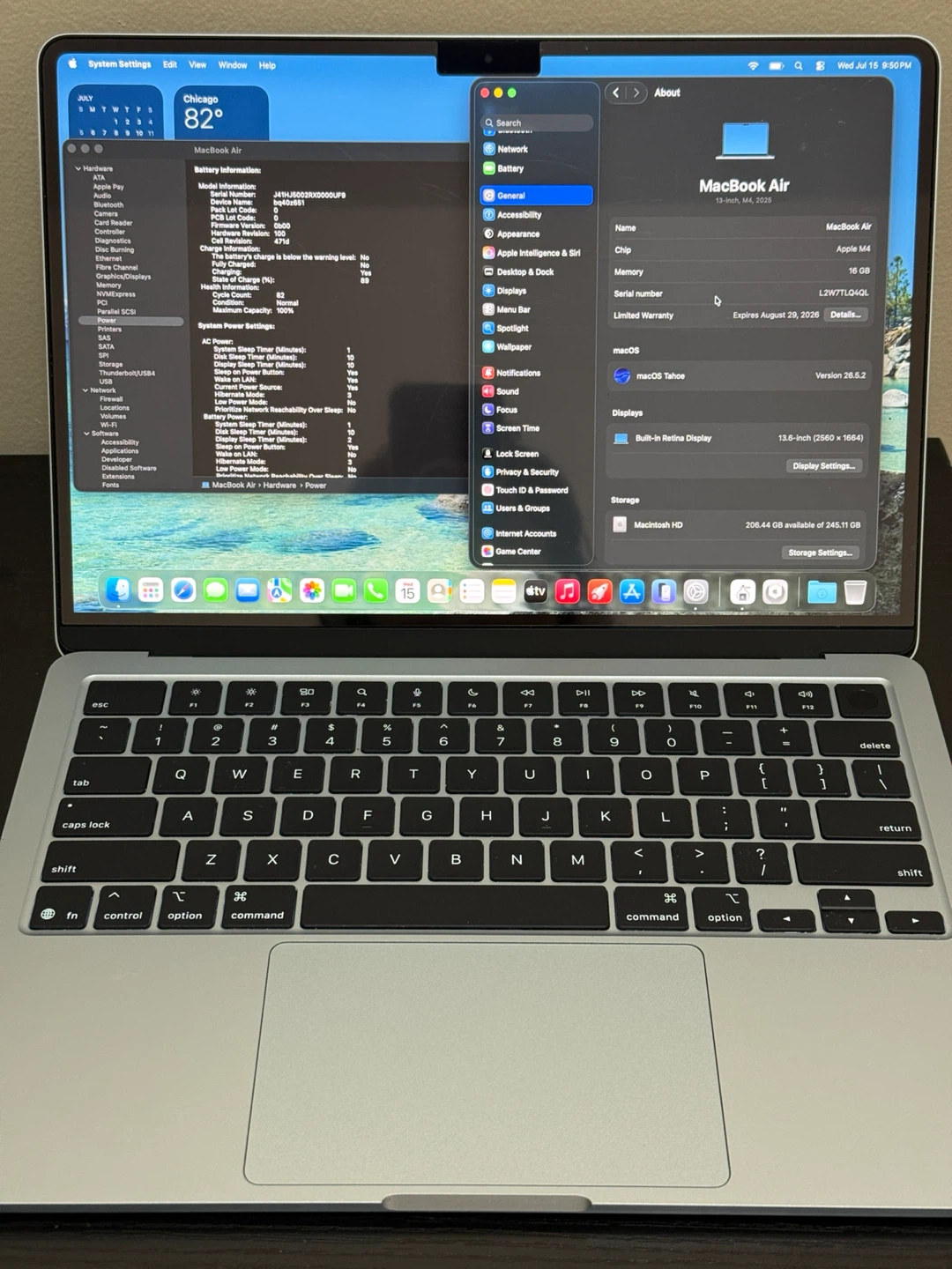 MacBook Air 13-inch, M4, Sky Blue, 2025, 16GB RAM, 256 SSD - photo 2