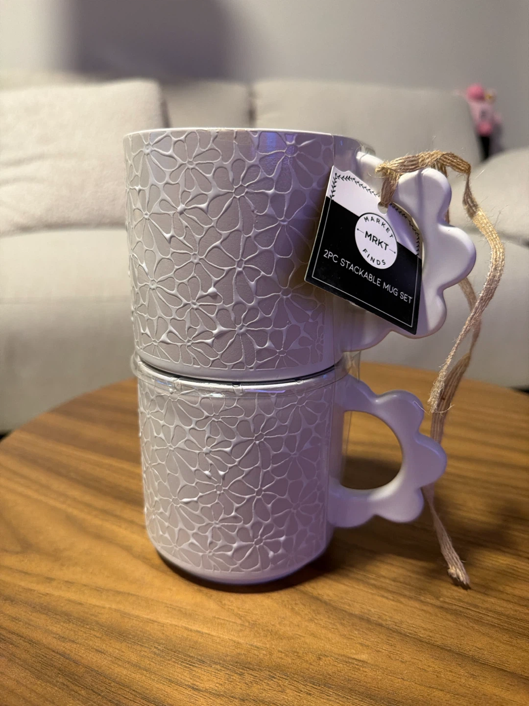 Market Finds 2pc Stackable Mug Set